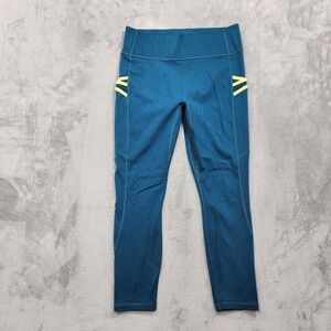 Fabletics Leggings Womens M Blue Motion365 Trinity High Rise Ankle Yoga‎ Workout